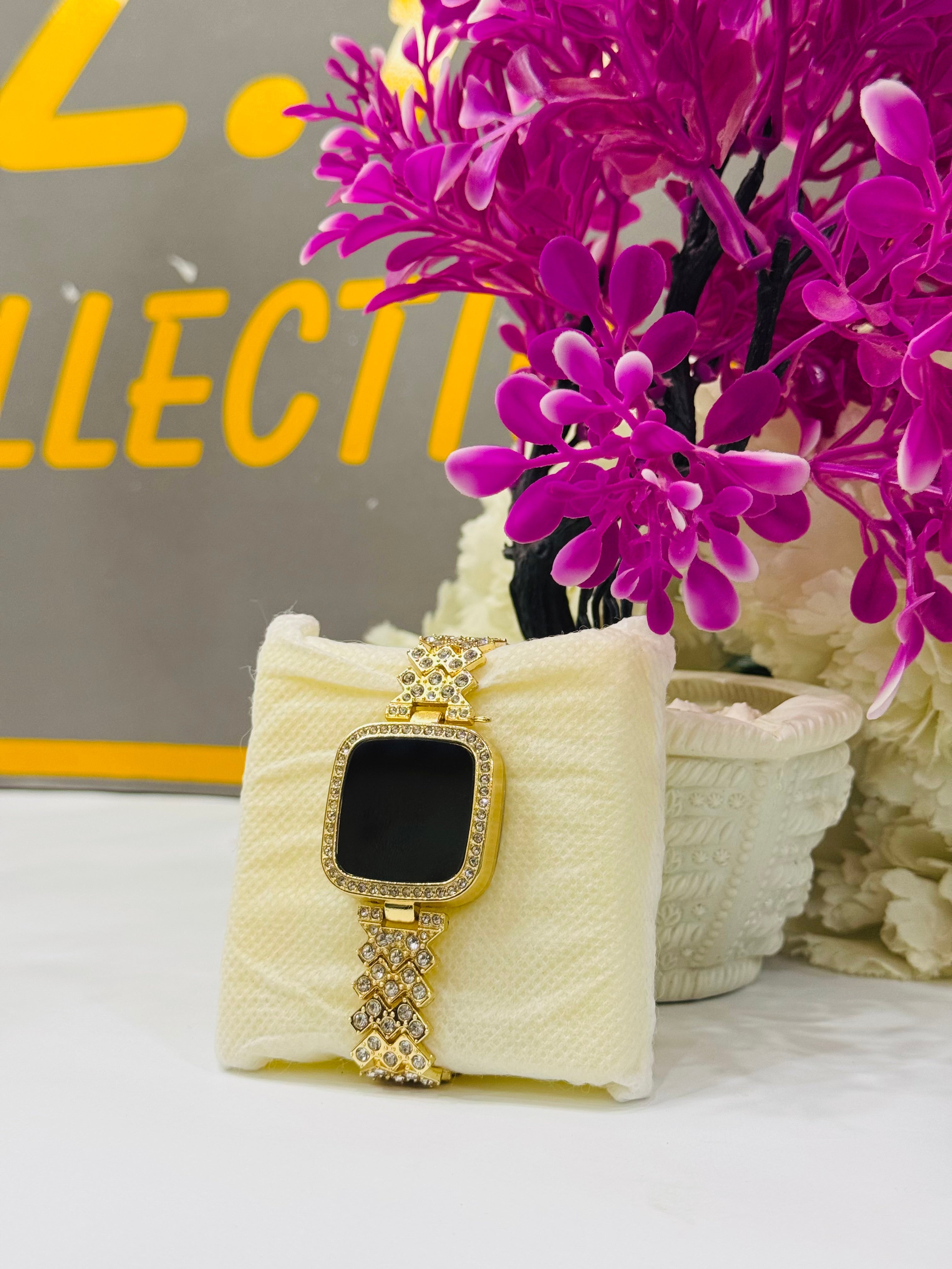 Stone Digital Wrist Watch For women