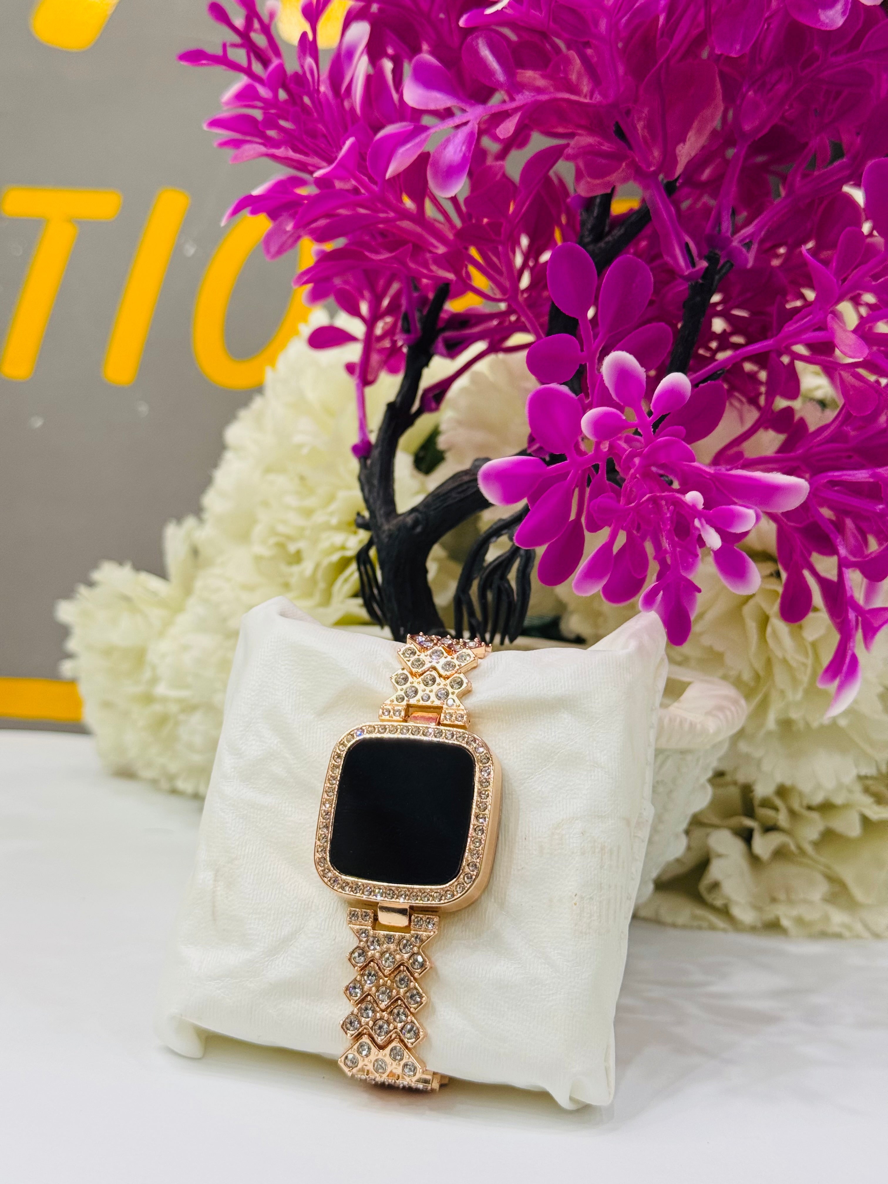 Stone Digital Wrist Watch For women