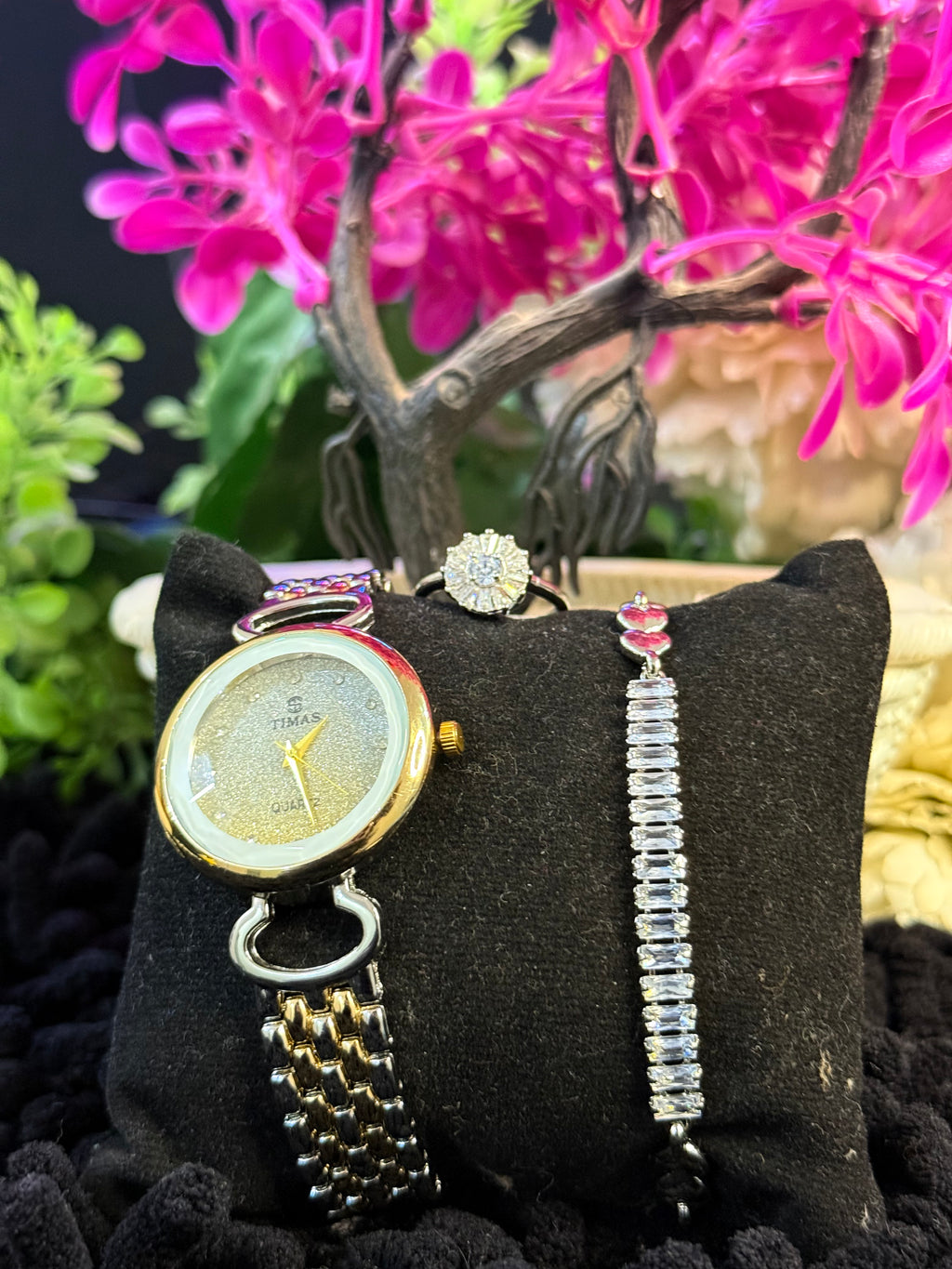 Pack Of 3 watch  Bracelet & Ring