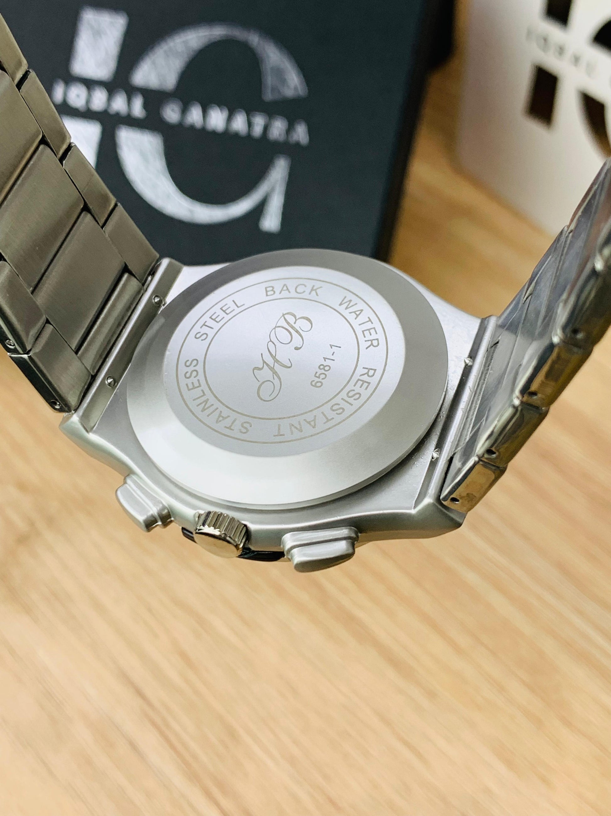 HB Silver Chain Watch