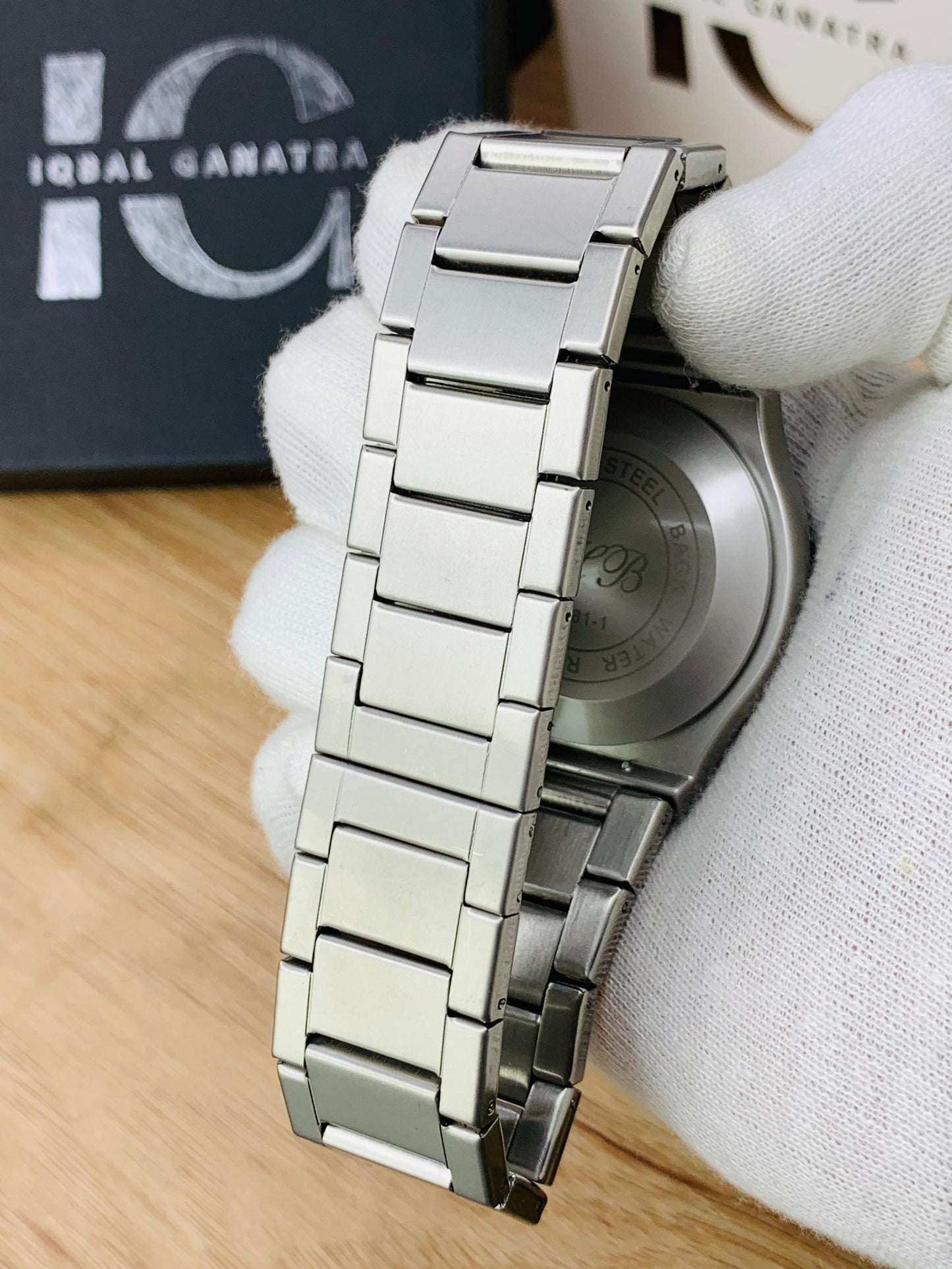 HB Silver Chain Watch