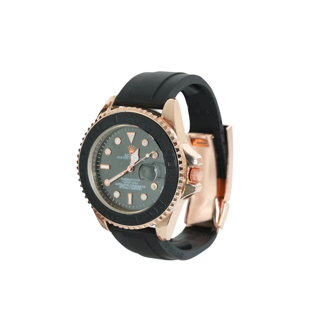 Rolex Rosegold With Ruber Strap