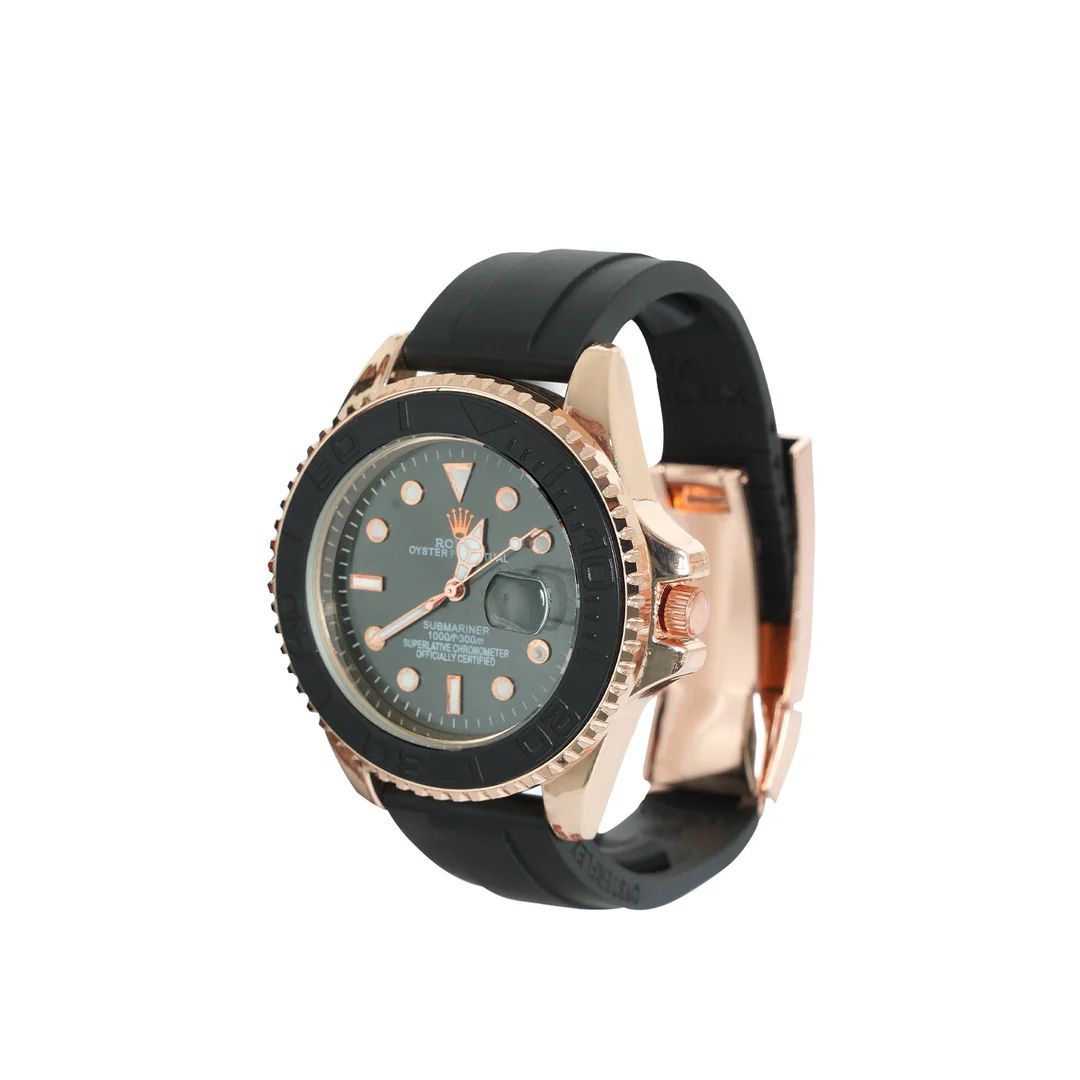 Rolex Rosegold With Ruber Strap